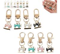 Generico Mini Sewing Machine Keychains, Metal Novelty Sewing Machine Key Chains, a Stitch of Memory & Meaning, Unique Vintage, Handbag Bag Charms Gifts for Women Girls (mix)