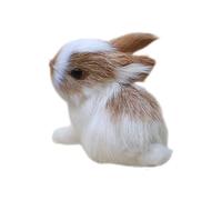 Genérico Mini Simulation Rabbits,Realistic Cute Plush Rabbits - Simulation Stuffed Animal Bunny, for Easter Party Baby Shower Fairy Garden Miniature Scene Desktop Bedside Shelf Tovaglia TV Cabinet