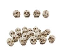 Generico Mini Skeleton Heads, 20 Pcs Halloween Resin Prank Toys
