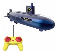 Generico Mini Sottomarino Rc 6 canali Telecomando Sott'Acqua Nave Rc Barca Impermeabile Immersione Ricaricabile Bambini Bambini Giocattolo Regalo