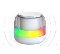 Generico Mini Speaker, Subwoofer Wireless 5.0 con Luci LED RGB e Bassi, Player Musicale Portatile con 7 Luci Respirazione Gradiente per Camera Soggiorno Auto Viaggi Escursioni Festa Camping