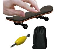 Generico Mini Sports Fingerboard - Skateboard Toy for Student Fun | Wood Alloy Pu with Anti Slip Mat, Compact Fingertip Game, Desktop Dorm Apartment Sports Decor, Lightweight Design for Easy Play