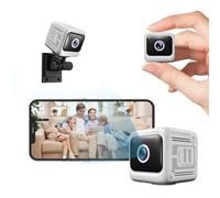 Generico Mini Spy Hidden Camera 1080P HD Wireless WiFi Indoor Security Camera with Night Vision, Motion Detection, Wide Angle, APP Control (White)