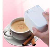 Generico Mini stampante portatile, stampante alimentare a colori, righello for cartucce d'inchiostro for pane, caffè, tatuaggi, stampa for bambini, cucina
