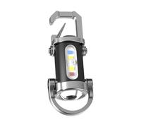 Generico Mini Talbuzzo Del Portachiavi LED - Talchia Di Portata LED, Mini Torcia A Tastiera Portatile, Torcia Torcia, Luce Della Catena, Torcia Tascabile Luce Ring Hel Drain Con 3 Modalità Lamp