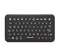 Generico Mini tastiera Bluetooth 5.0/2,4 GHz, sensore giroscopico, 64 tasti, portatile da viaggio, retroilluminazione RGB, ricaricabile tramite Type-C, compatibile con Windows, iOS e Android (NERO)