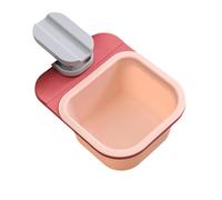 Generico Mini Trash Can - Space Saving Waste Basket for Desk Counter | Resin Material with Swing Lid Design, Clip On Rotating Bin, Compact Organizer for Kitchen Bedroom Bathroom Shelf Use