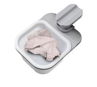 Generico Mini Trash Can - Space Saving Waste Basket for Desk Counter | Resin Material with Swing Lid Design, Clip On Rotating Bin, Compact Organizer for Kitchen Bedroom Bathroom Shelf Use