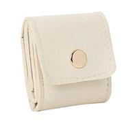 Generico Mini Travel Jewelry Bag - Scratch Proof Travel Storage, Mini Travell Jewellery Pouch, Trendy Foldable Divided Case with Buckle | for Airplane Beach Vacation Honeymoon Wedding Business