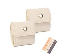 Generico Mini Travel Jewelry Bag, Travel Jewelry Case, Travel Essentials, Pouch Case Box Organizer with Buckle, Portable Foldable for Earrings, Rings, Necklaces, Necklaces On the Go (2pcs-E)