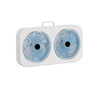 Generico Mini Ventilador - Circulador Aire Mesa Recargable, Compacto | Modelo Silencioso Con Soporte Pared Para Dormitorio Oficina Estudio Viaje Exterior
