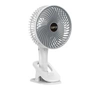 Generico Mini Ventilator Mit Clip - USB-Wiederaufladbar Leise Kühlung | Tragbarer Tisch-Clip-Ventilator | Für Zuhause Schlafzimmer Büro Kinderwagen Auto Reisen Outdoor Camping Sommer Kreuzfahrt