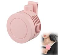 Generico Mini Ventilatore a Clip, Mini Ventilatore Portatile Silenzioso Senza Pale con Clip per Cintura, MiniVentilatore USB, Rotazione di 360 Gradi, per Scrivania Ufficio, Viaggiare, Esterni (rosa)