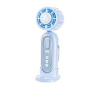 Generico Mini Ventilatore a Mano | 199 Velocità Display LED Pieghevole | Ventilatore A Batteria | per Viaggi Outdoor Campeggio Escursioni Spiaggia Casa Ufficio Donne Uomini Bambini