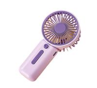 Generico Mini Ventilatore a Mano Silenzioso, Mini ventilatore portatile con tre velocità del vento regolabili in estate, piccolo elettrico adatto for uso esterno e interno(Purple)