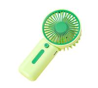 Generico Mini Ventilatore a Mano Silenzioso, Mini ventilatore portatile con tre velocità del vento regolabili in estate, piccolo elettrico adatto for uso esterno e interno(Green)