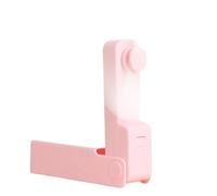 Generico Mini Ventilatore a Mano Silenzioso, Ventilatore pieghevole portatile da 2 pezzi, originale, for ricaricare elettrodomestici, tavolo, piccolo raffrescatore d'aria elettrico(Pink)