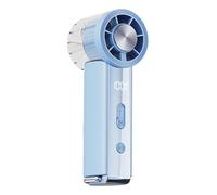 Generico Mini Ventilatore Elettrico,Display Digitale Regolabile Tascabile | Ventilatore Elettrico a Mano Soffiatore d'Aria - per Spiaggia Dormitorio Festival Musicale Viaggio Picnic Scuola Studenti