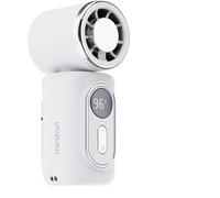 Generico Mini ventilatore portatile a clip, a mani libere, regolabile, 5 velocità, con display a LED, per esterni, viaggi, ufficio, accessori da viaggio, regalo