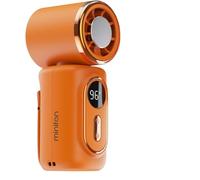 Generico Mini ventilatore portatile a clip, a mani libere, regolabile, 5 velocità, con display a LED, per esterni, viaggi, ufficio, accessori da viaggio, regalo