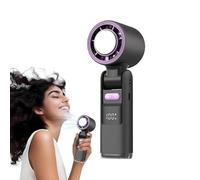 Generico Mini ventilatore, ventilatore portatile, feniller a mano | Personale potente e portatile | Relier d'aria pieghevole a 100 velocità con schermo a LED, gadget ricaricabili per il campeggio