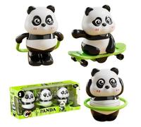Generico Mini Wind-Up Panda Toys Set,3 Piece Cute Mini Walking Panda,Mechanical Pandas Crawling Toy,Fun Mechanical Toys for Party Favors,Birthday Gifts And Desk Decor