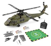 Generico Mini WL K170 Elicottero per Adulti, UH-60L 170 2.4G 4CH Flybarless RC Elicottero, Modello di Giocattolo RC Hobby Outdoor
