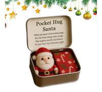 Generico Miniature Christmas Series In A Tin Box Plush Toy | Little Pocket Christmas Series Hug, Thoughtful Gift For Friends And Family, For Comfort & Support