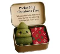 Generico Miniature Christmas Series In A Tin Box Plush Toy | Little Pocket Christmas Series Hug, Thoughtful Gift For Friends And Family, For Comfort & Support