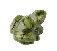Generico Miniature Frog Statue,Jade Frogs Statue | Table Decor Realistic Animal Sculptures For Bedroom Christmas Meditation Decoration