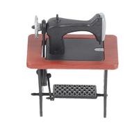 Genérico Miniature Sewing Machine Toy, Doll Home Vintage, Retro Small Model Sewing Machine Statue, Sewing Machine MiniaturePretend House Accessories Scenery Ornament For Game Room