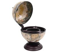 Generico Minibar da Tavola a Globo Supporto per Vini in Eucalipto Bianco,Mobili,Armadietti e portaoggetti,Armadietti per Vini e liquori-320910