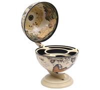 Generico Minibar da Tavola a Globo Supporto per Vini in Eucalipto Bianco,Mobili,Armadietti e portaoggetti,Armadietti per Vini e liquori-320911