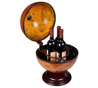 Generico Minibar da Tavola a Globo Supporto per Vini in Legno Eucalipto,Armadietti e portaoggetti,Armadietti per Vini e liquori-240698