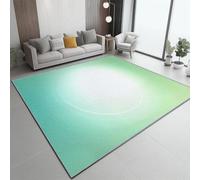 Generico Minimalismo Geometria Gradiente Antiscivolo Tappeto, 140 x 200 cm Camera Da Letto Soggiorno Tappeto Tappeto Ampio Tappeti - Verde Tappeto Per Sala Da Pranzo Casa Per Una Facile Pulizia