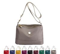 Generico Minimalist Large-Capacity Nylon Shoulder And Crossbody Bag, Women's Casual Crossbody Bag, Large Capacity Stylish Packs (Coffee)