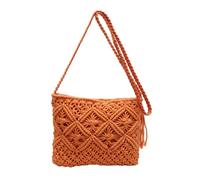 Generico Minimalist Tassel Women's Clutch, Minimalist Tassel Women's Clutch, Handwoven cotton rope Shoulder Bag, Stylish Summer Woven Bag (Orange,One Size)