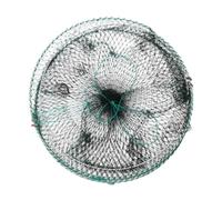 Generico Minnow Trap, Bass Bait Cage, Folding Fish Net, 11.81x11.81x23.62 Inches Durable Nylon Frame, Easy Carry Handle, Ideal for Crabbing, Shrimping, Lobstering, Fishing, in Lake Pier River