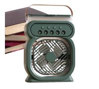 Genérico Mist Fans - Portable Water Mist Fan With 450 ml Tank | 3 regolabili Wind Speeds, 7-Color Night Light, USB Rechargeable, Desktop & Travel Cooling Fan For Dorms, campeggio, Hiking