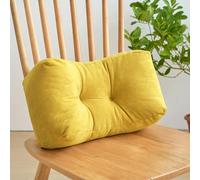 Generico Mist Yellow, Cuscino di Supporto Lombare in Chenille Cuscino per Schiena della Sedia Cuscino da Ufficio per Pisolino Cuscino per Supporto Morbido