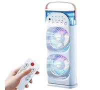 Generico Misting Desk Tower Fan - Personal 3-Speed Desktop Cooling Fan