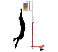 Generico Misuratore di Salto Verticale Portatile e Regolabile con Ruote - Ideale per la misurazione delle Prestazioni in Basket, pallavolo e Fitness Domestico