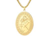 Generico Mitologia greca Dio del Mare Collana Poseidone Collane vintage con motivo tridente Amuleto a doppia faccia