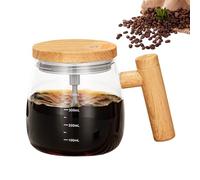 Genérico Mixing Mug, 5,71 x 4,13 x 3,46 Inches, 400 ml Glass Self Mixing Mug With Lid, Portable Self MixingMug With Handle For Coffee Milk Hot Chocolate