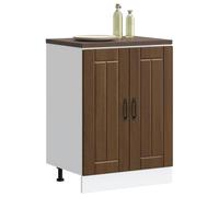 Genérico Mobile Base Lavello Lucca Rovere Marrone in Legno Multistrato,Marrone,22.05kg,853684