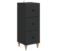 Generico Mobile con Cassetti Nero 33 x 34,5 x 90 cm Legno ingegnerizzato,Armadietti e portaoggetti,Armadietti e stipi-894156