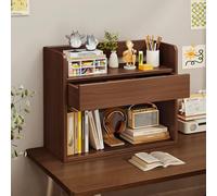 Generico Mobile Da Scrivania For Dormitorio, Libreria Da Scrivania Con Cassetto, Scaffale Organizer Da Scrivania For Libri, Piante, Cosmetici