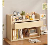 Generico Mobile Da Scrivania For Dormitorio, Libreria Da Scrivania Con Cassetto, Scaffale Organizer Da Scrivania For Libri, Piante, Cosmetici
