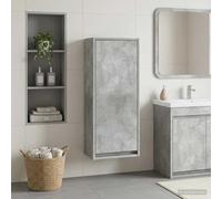 Generico Mobile lavabo da Parete Grigio Cemento 35 x 20 x 81 cm,Armadietti e portaoggetti,Componenti di arredo,Componenti di arredo bagno-890763