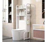 Generico Mobile Lavatrice Contenitore da Bagno Sopra WC Porta Asciugamani | Ottimizza Lo Spazio Sopra WC Avere Shampoo, Sapone e Fazzoletti a Portata di Mano Facile da Posizionare Dietro WC